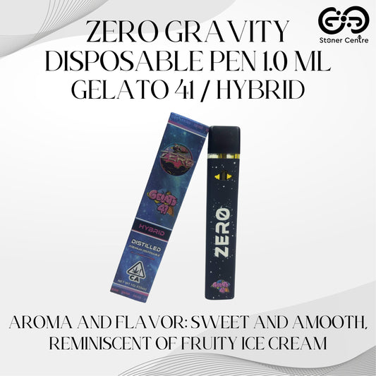 ZERO GRAVITY DISPOSABLE PEN 1.0ML | GELATO 41 : HYBRID