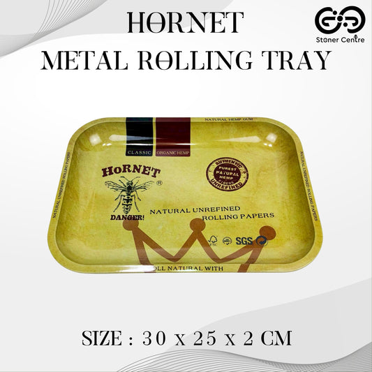 TRAY | HORNET METAL ROLLING TRAY SIZE : 30X25X2 CM
