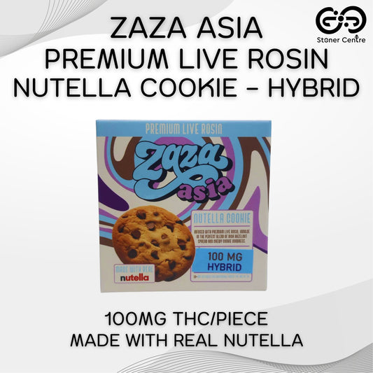 ZAZA ASIA | PREMIUM LIVE ROSIN NUTELLA COOKIE - HYBRID | 100MG THC/PIECE