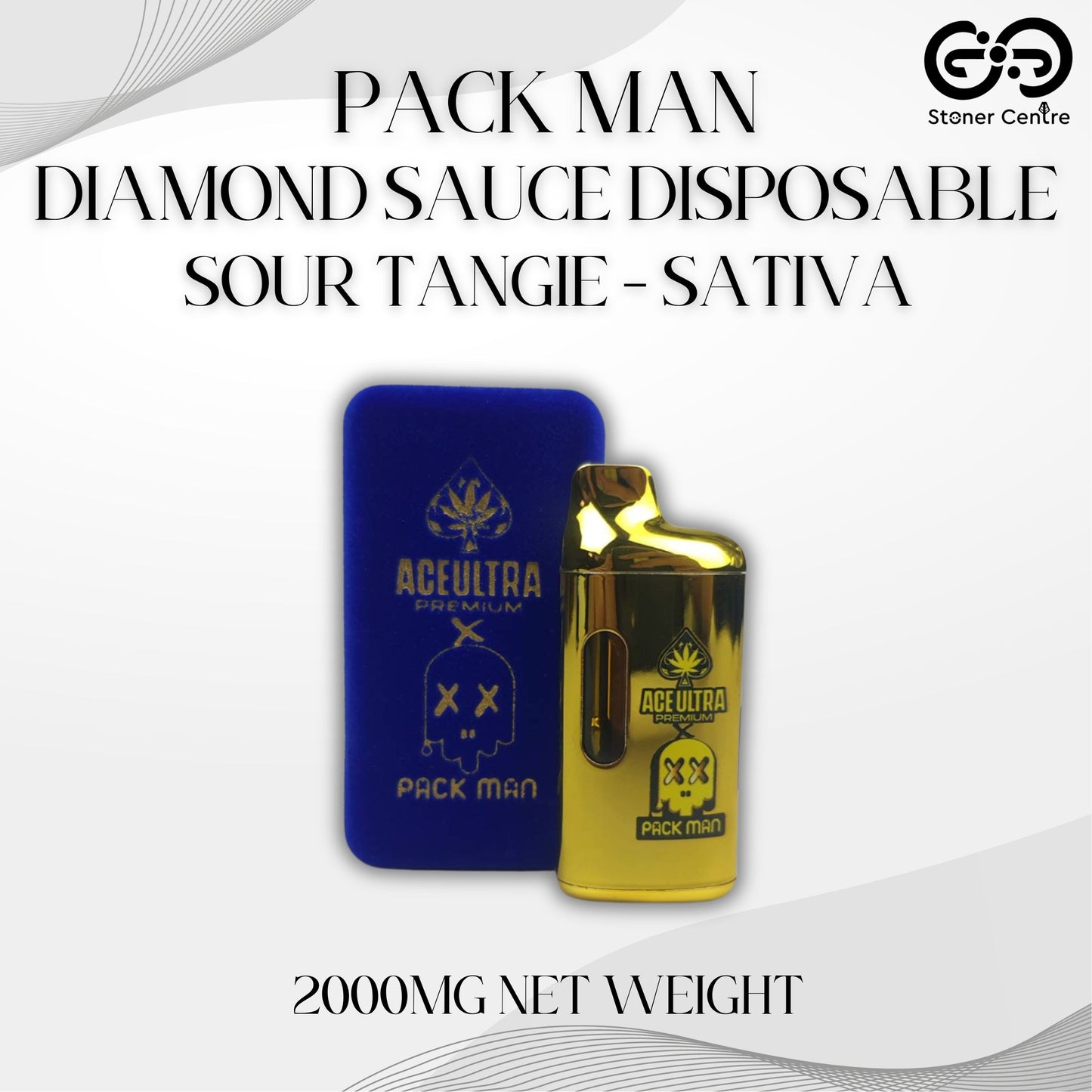 PACK MAN DIAMOND SAUCE DISPOSABLE 2.0ML | SOUR TANGIE - SATIVA