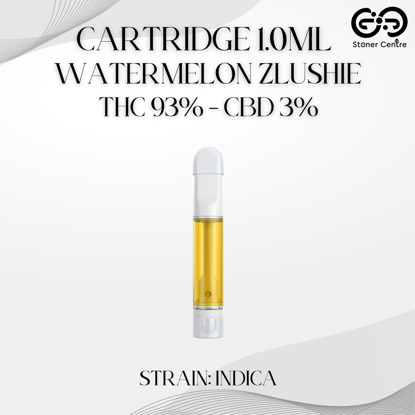 Cartridge 1.0ML | WATERMELON ZLUSHIE : INDICA (เฉพาะหัวคาร์ทไม่รวมแบต)