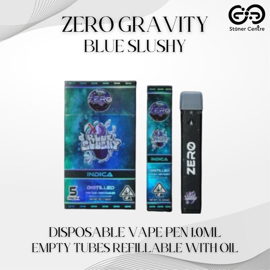 ZERO GRAVITY EMPTY CARTRIDGE | BLUE SLUSHY DISPOSABLE VAPE PEN 1.0ML