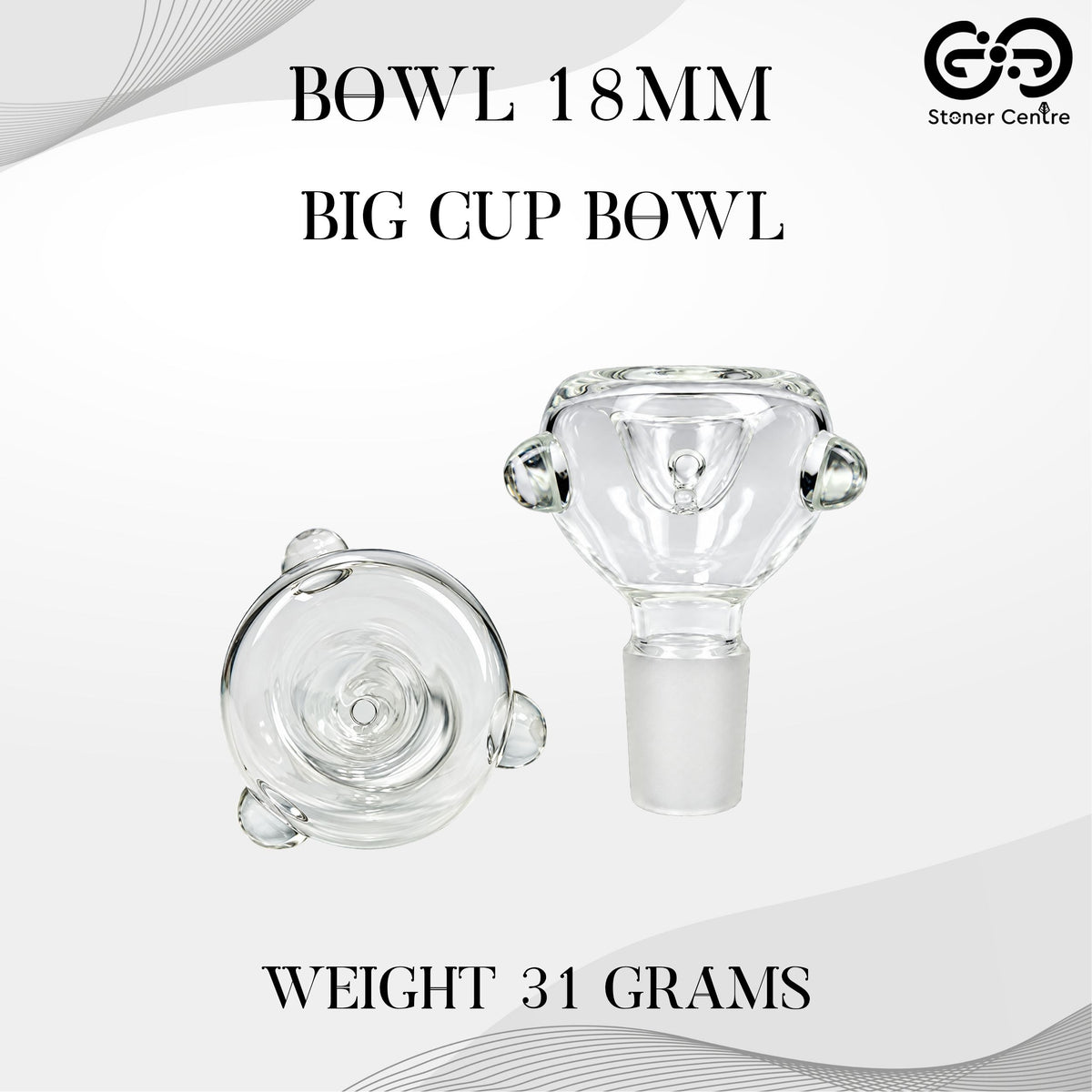 GLASS BOWL | BIG CUP BOWL 18MM