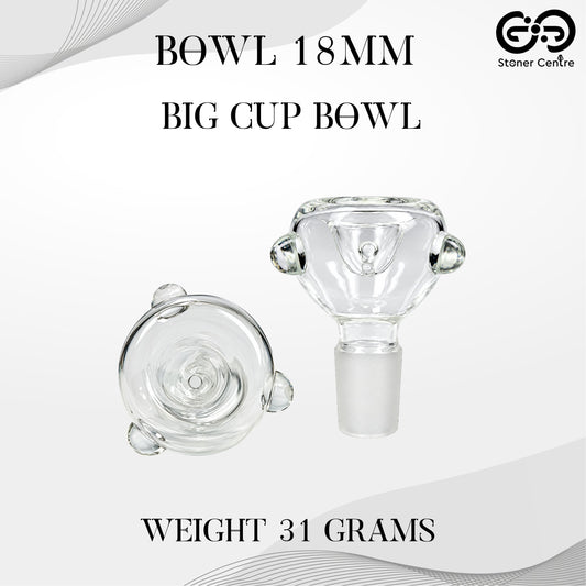 GLASS BOWL | BIG CUP BOWL 18MM