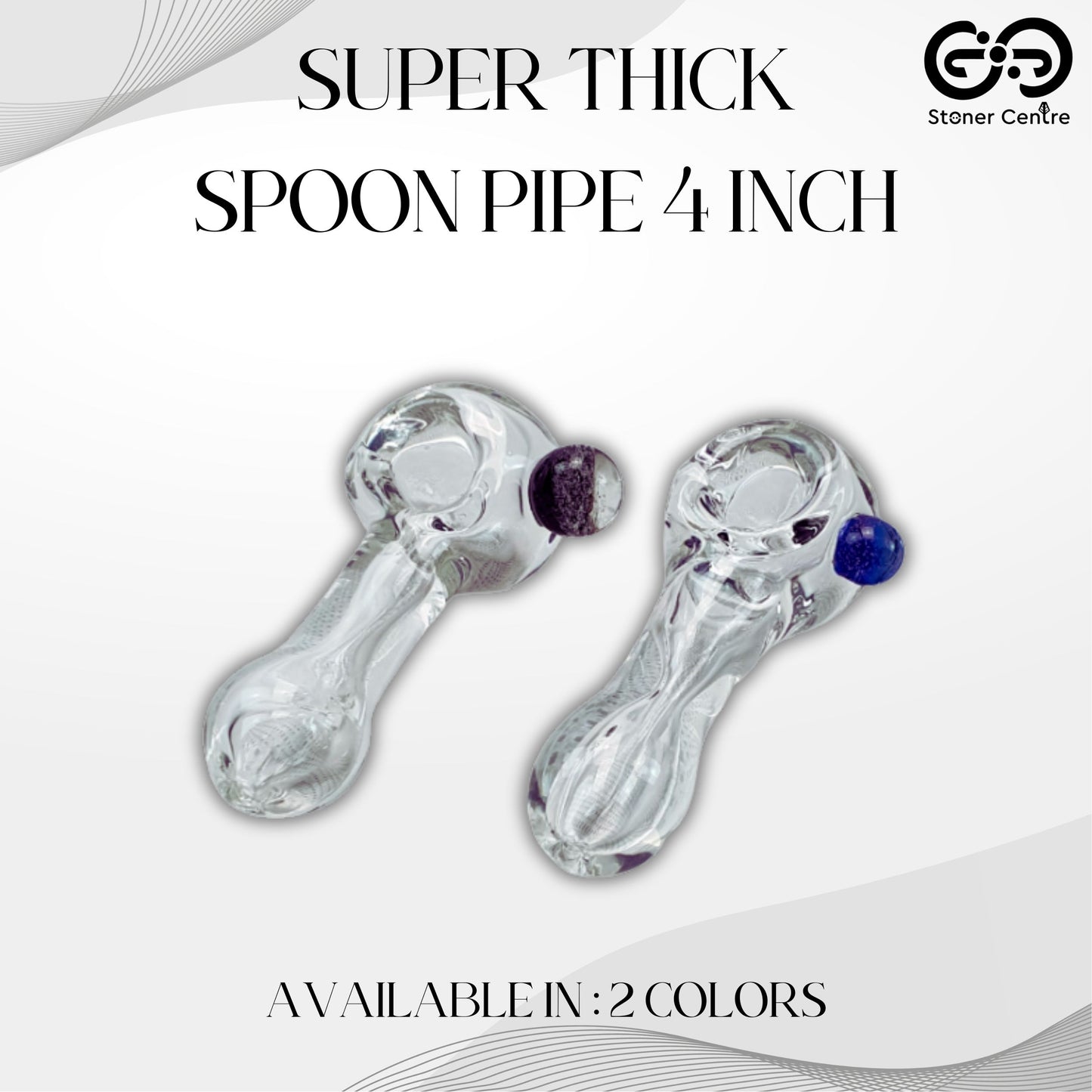 PIPE | SUPER THICK SPOON PIPE 4 INCH