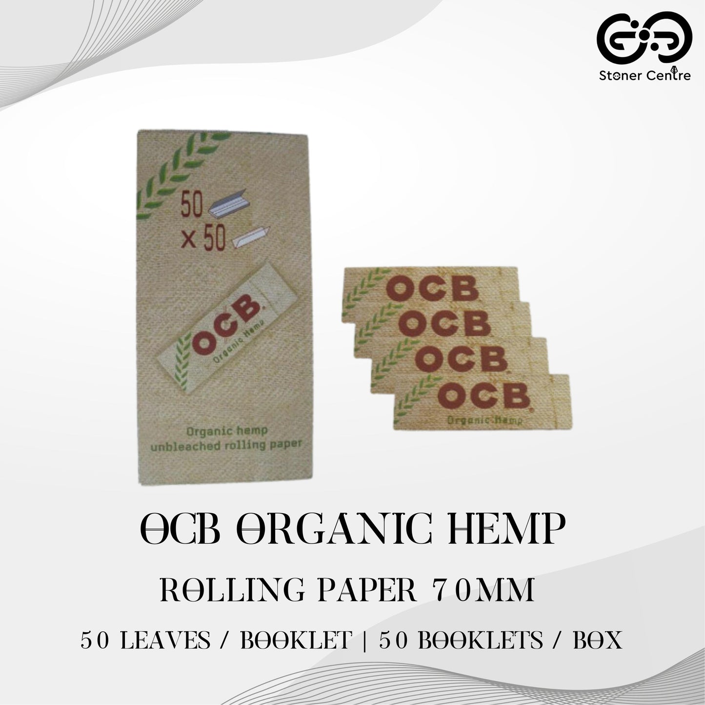 ROLLING PAPER | OCB ORGNIC HEMP 70MM ROLLING PAPER