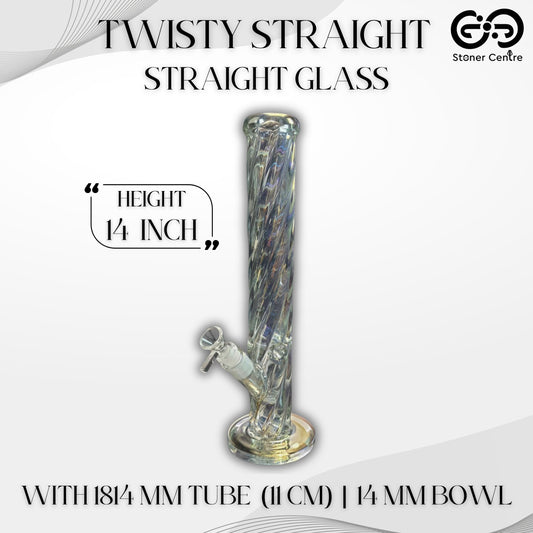 Glass Bong | TWISTY STRAIGHT 14 INCH