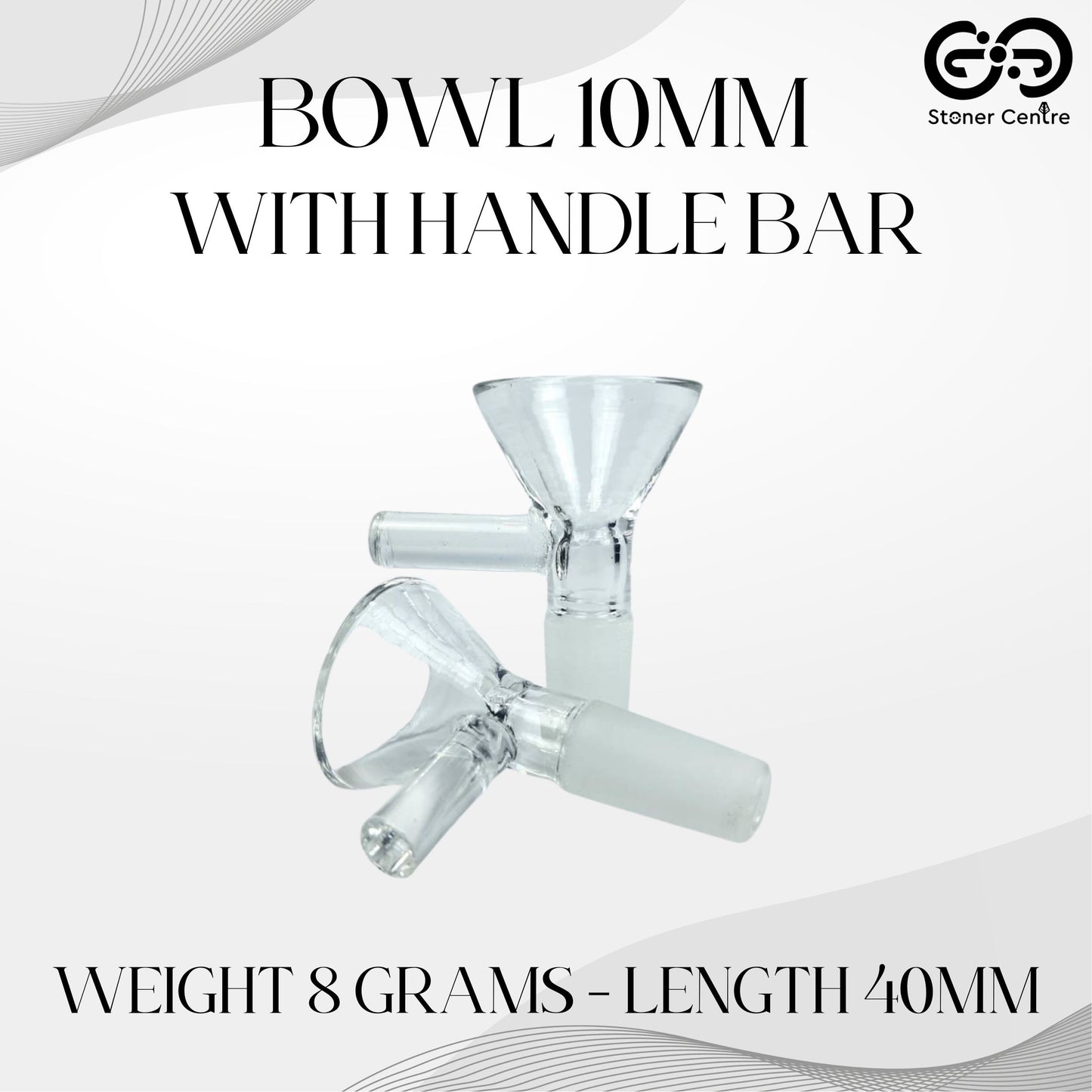 GLASS BOWL | BOWL WITH HANDLE BAR 10MM