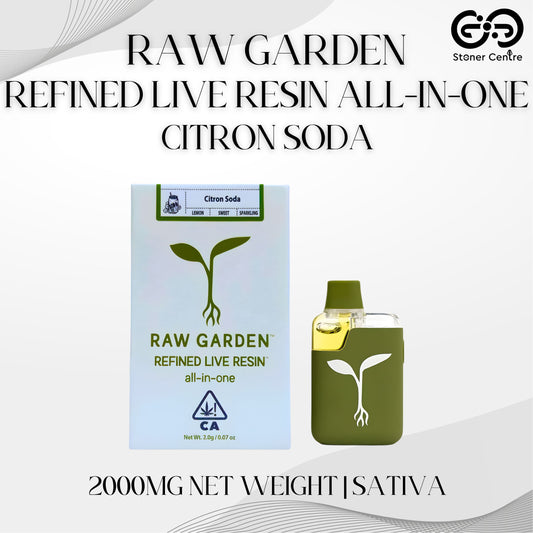 RAW GARDEN - REFINED LIVE RESIN ALL-IN-ONE 2.0ML | CITRON SODA : SATIVA