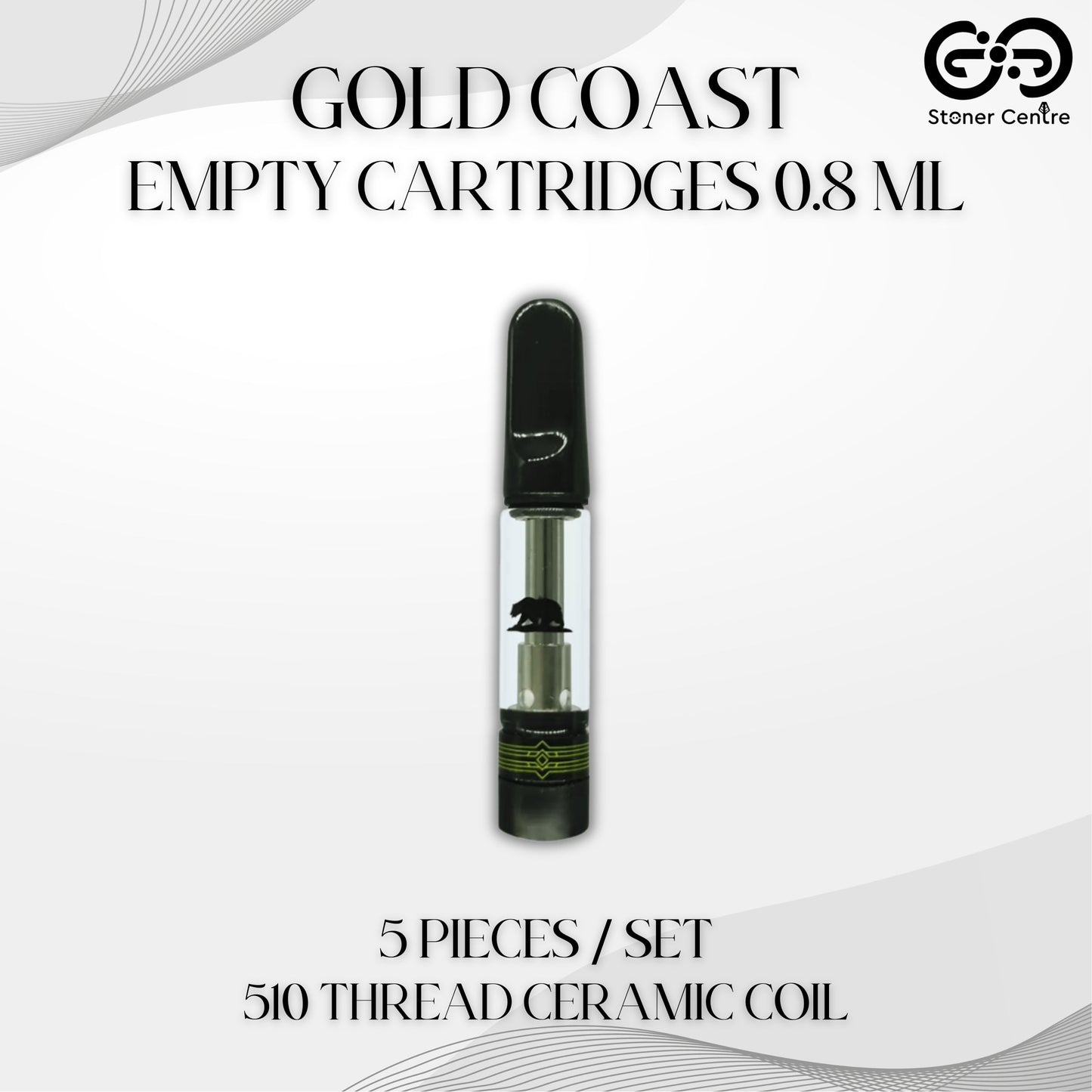 EMPTY CARTRIDGE | GOLD COAST 0.8ML (5 PIECES / SET)