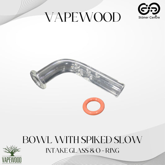 VAPEWOOD | BOWL WITH SPIKED SLOW INTAKE GLASS & O-RING