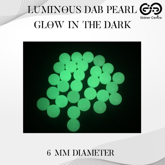 QUARTZ BOWL | LUMINOUS DAB PEARL GLOW IN THE DARK 6 MM