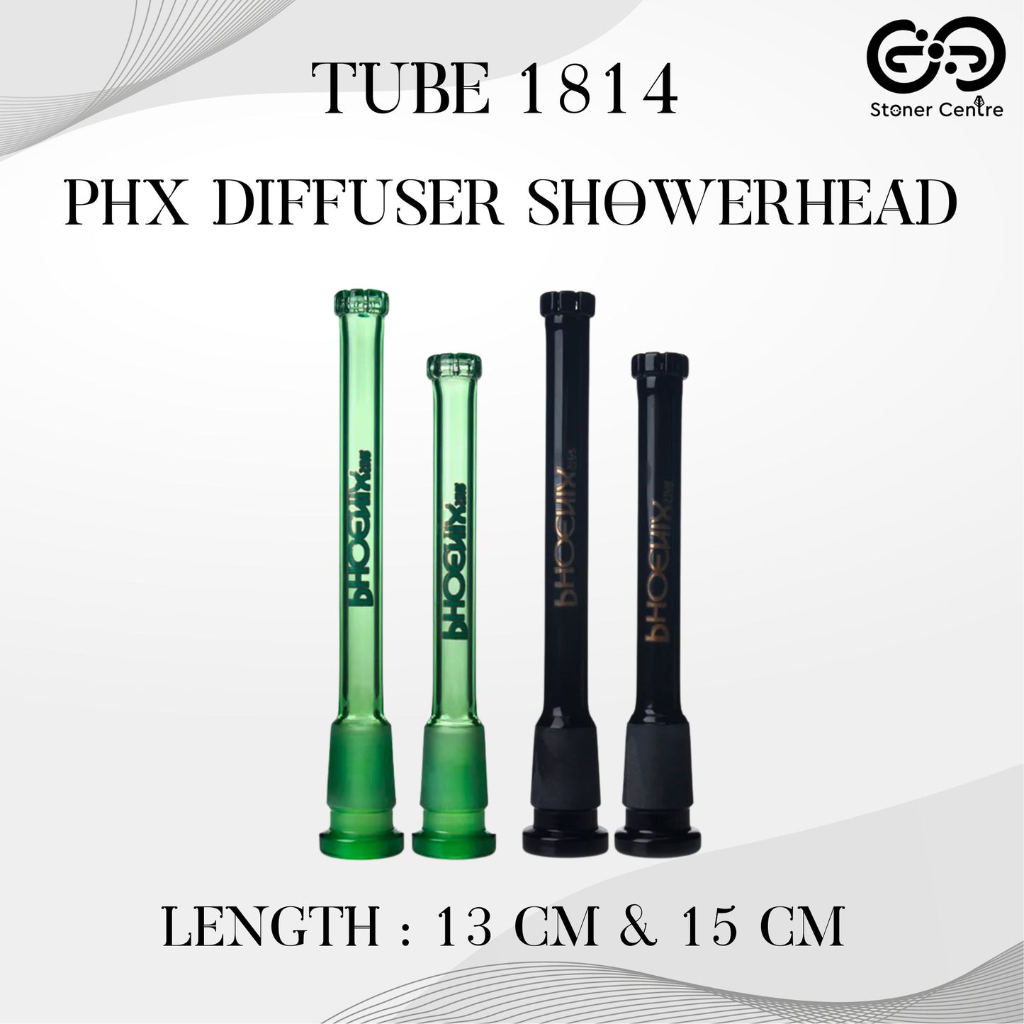 GLASS TUBE | PHOENIX STAR DIFFUSER SHOWERHEAD DOWNSTEM TUBE 1814MM