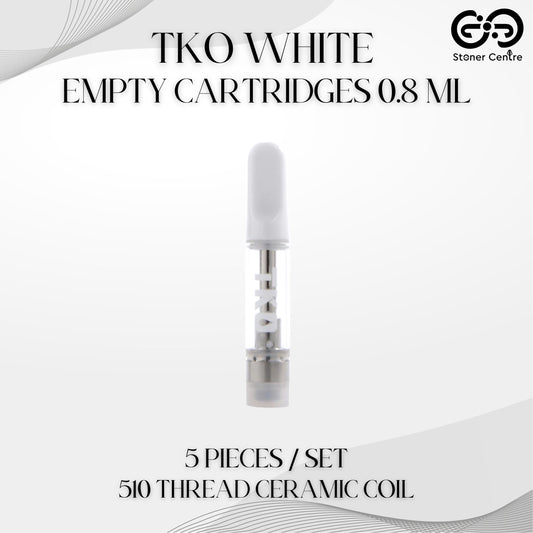 EMPTY CARTRIDGE | TKO WHITE 0.8ML (5 PIECES / SET)