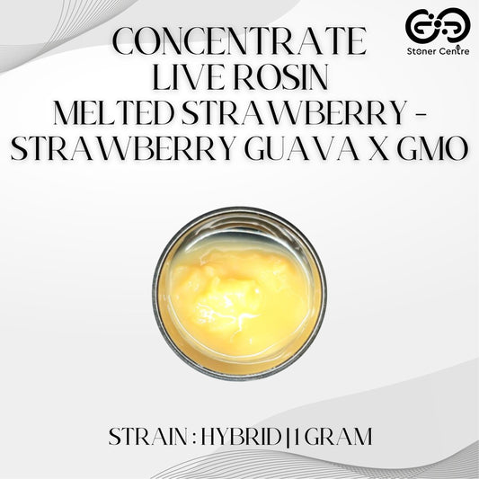 CONCENTRATE LIVE ROSIN | MELTED STRAWBERRY - STRAWBERRY GUAVA X GMO