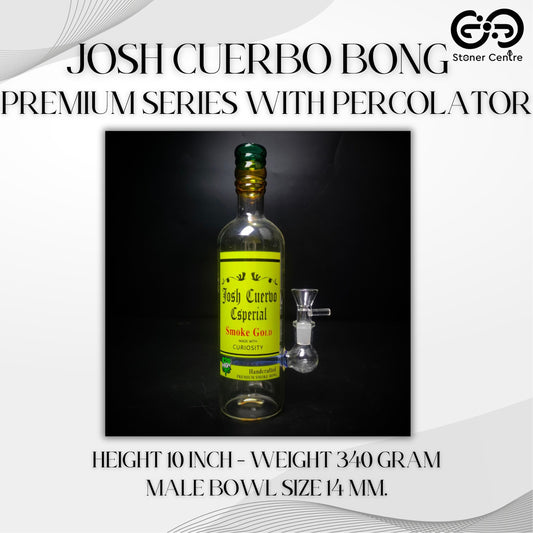 Glass Bong | JOSH CUERBO BONG PERMIUM SERIES WITH PERCOLAOR 10 INCH