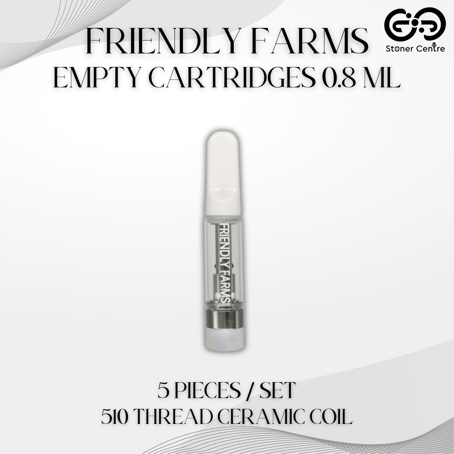 EMPTY CARTRIDGE | FRIENDLY FARMS 0.8ML (5 PIECES / SET)