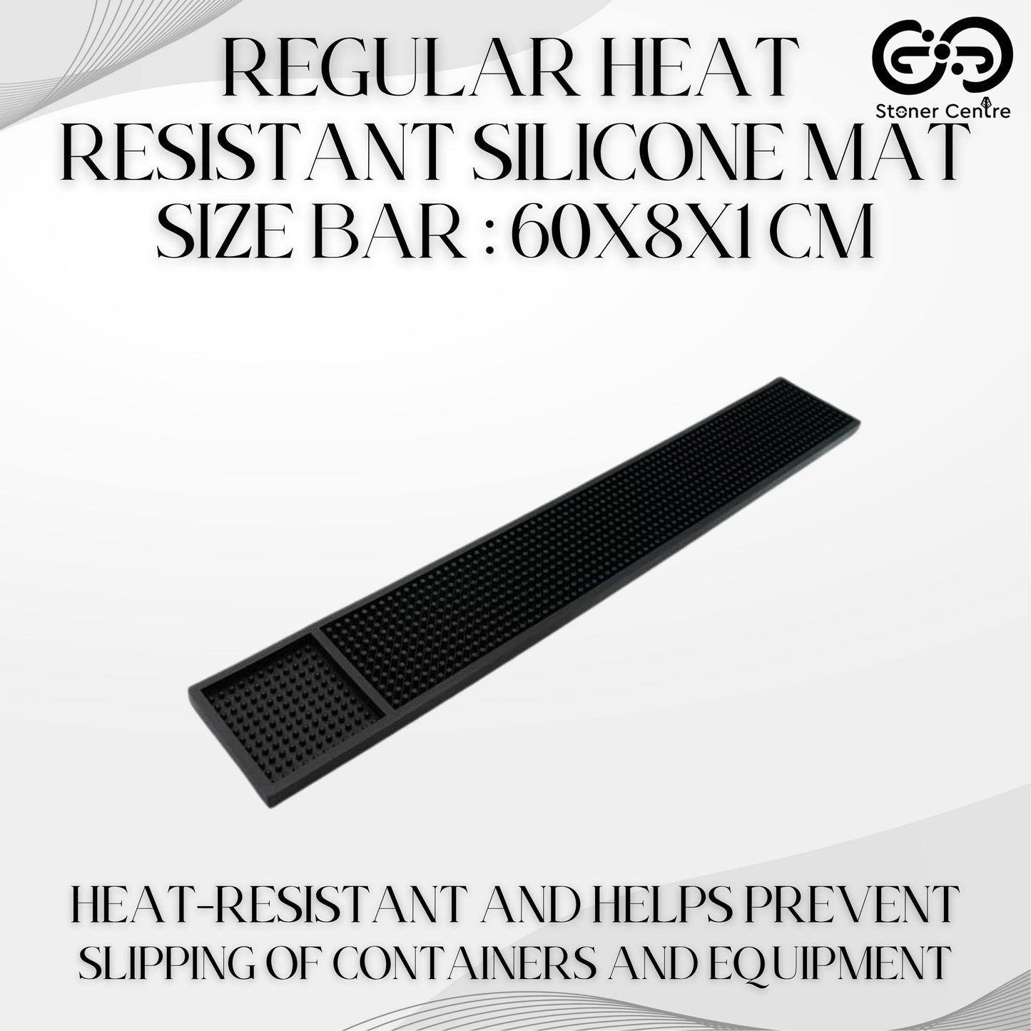 REGULAR HEAT RESISTANT SILICONE MAT SIZE BAR: 60x8x1 CM