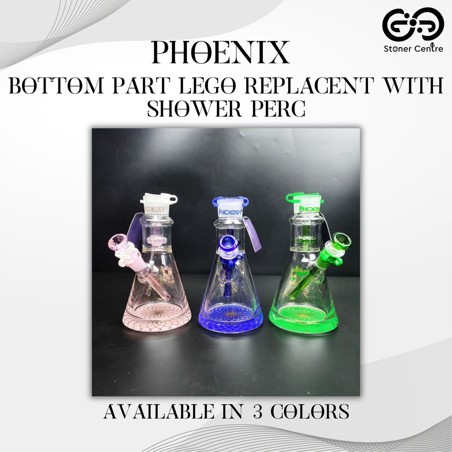 Glass Bong | PHOENIX BOTTOM PART LEGO REPLACEMENT WITH SHOWER PERC