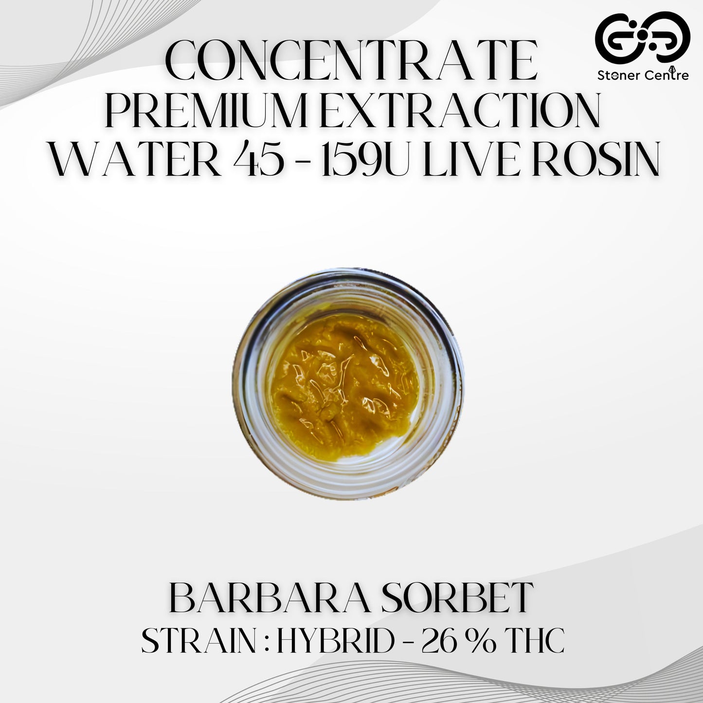CONCENTRATE - PREMIUM EXTRACTION WATER 45 - 159U LIVE ROSIN | FS TIER 2 - BARBARA SORBET