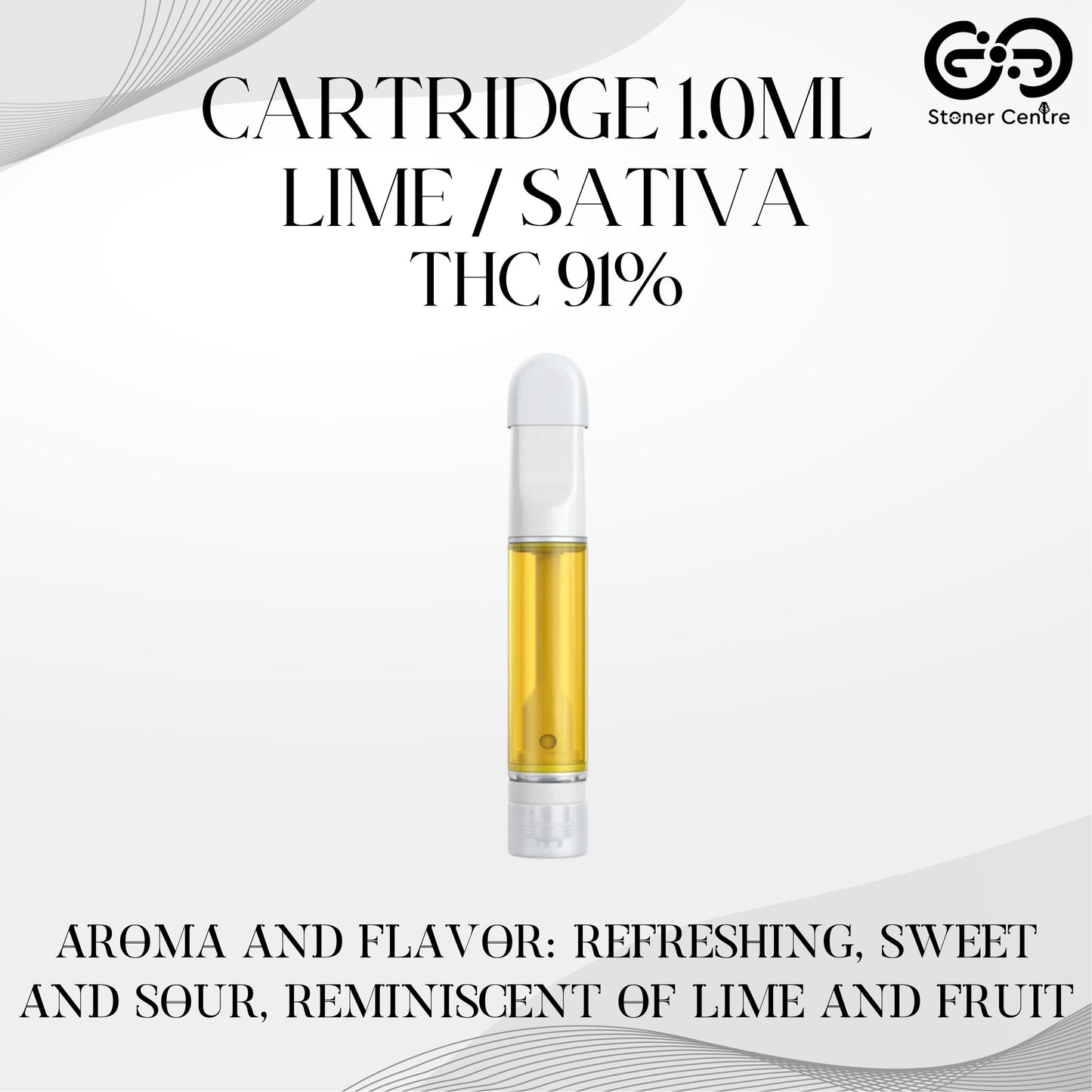 Cartridge 1.0ML | LIME : SATIVA (เฉพาะหัวคาร์ทไม่รวมแบต)