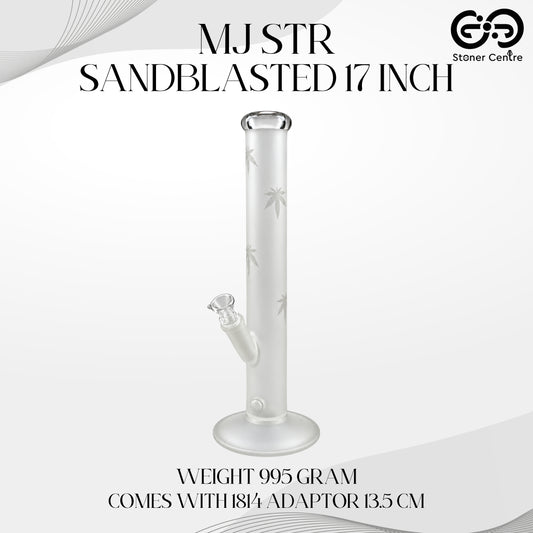GLASS BONG | MJ STR SANDBLASTED 17 INCH