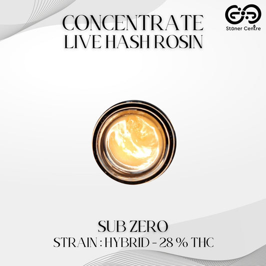 CONCENTRATE LIVE HASH ROSIN | SUB ZERO