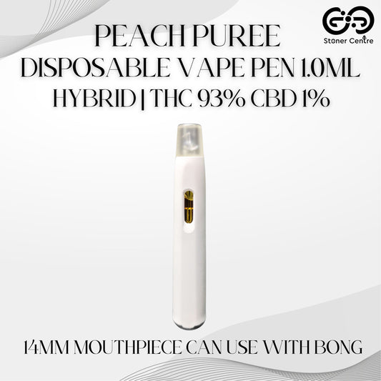 DISPOSABLE VAPE PEN 1.0ML | PEACH PUREE : HYBRID