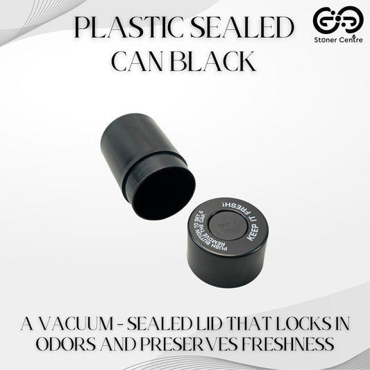 PLASTIC SEALED CAN BLACK