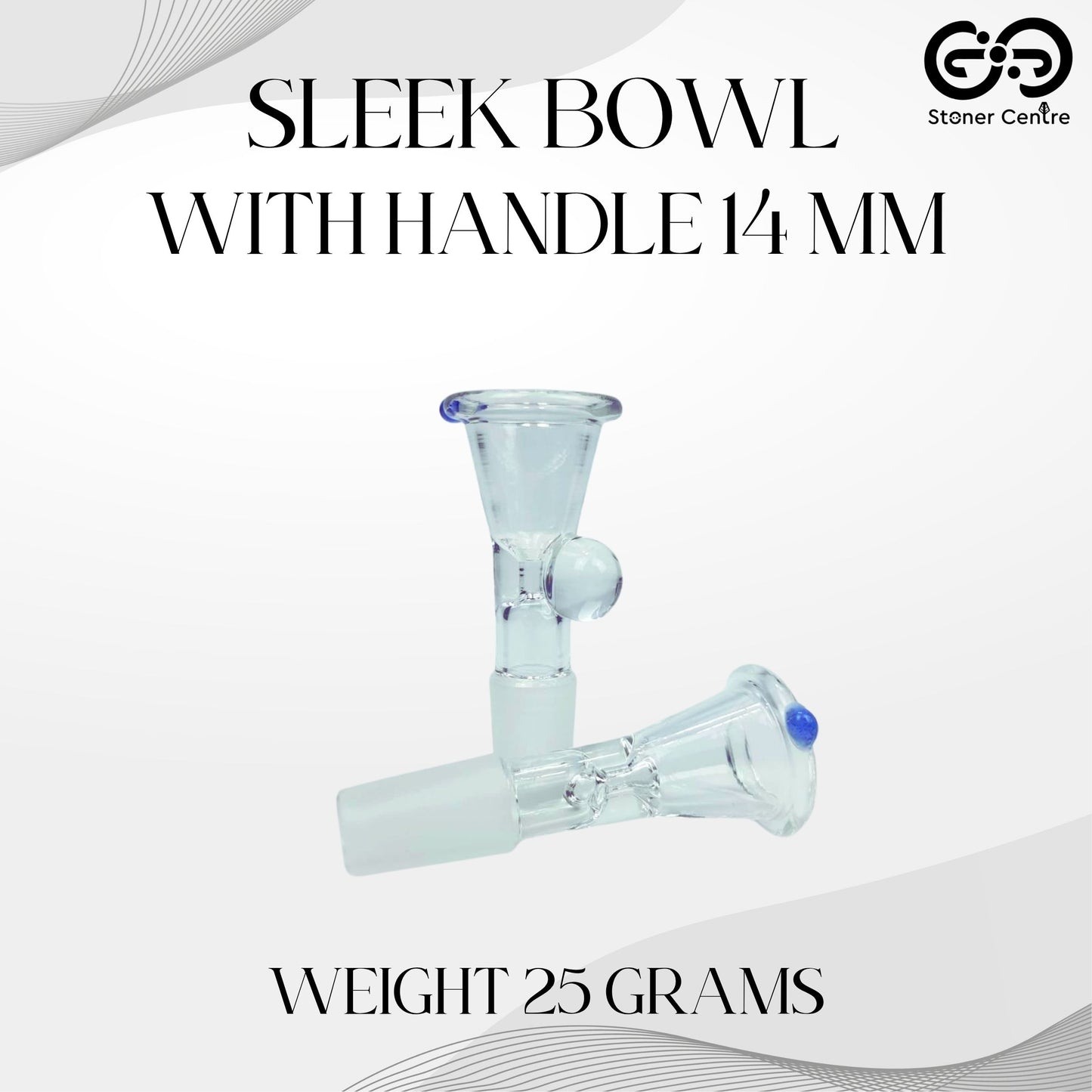 GLASS BOWL | SLEEK BOWL WITH HANDLE 14 MM