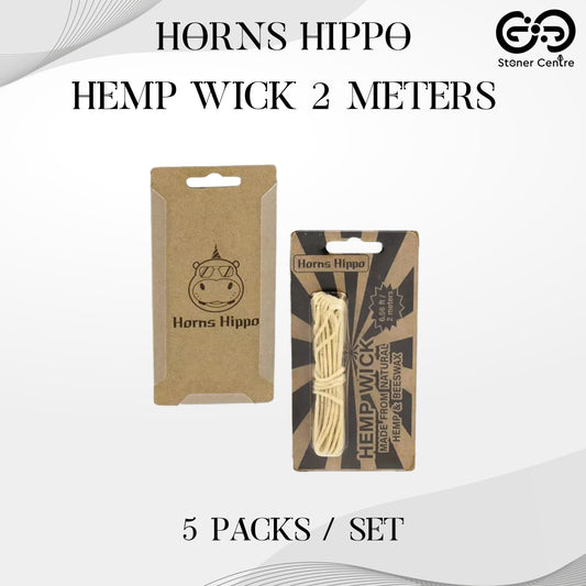 LIGHTER | HORNS HIPPO HEMP WICK  1 SET - 5 PIECES ( LENGTH 10 METERS)