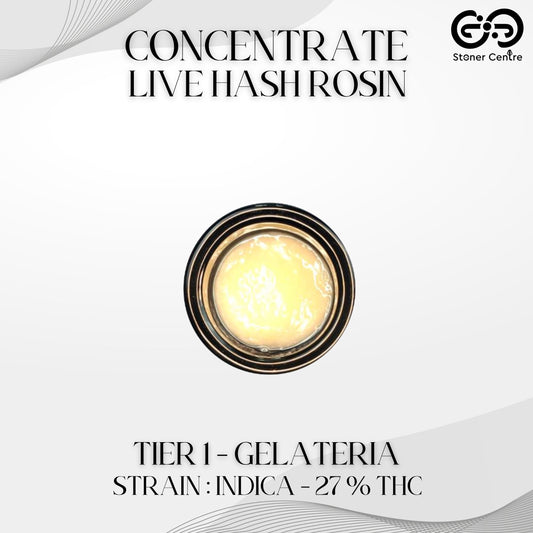 CONCENTRATE LIVE HASH ROSIN | TIER 1 - GELATERIA