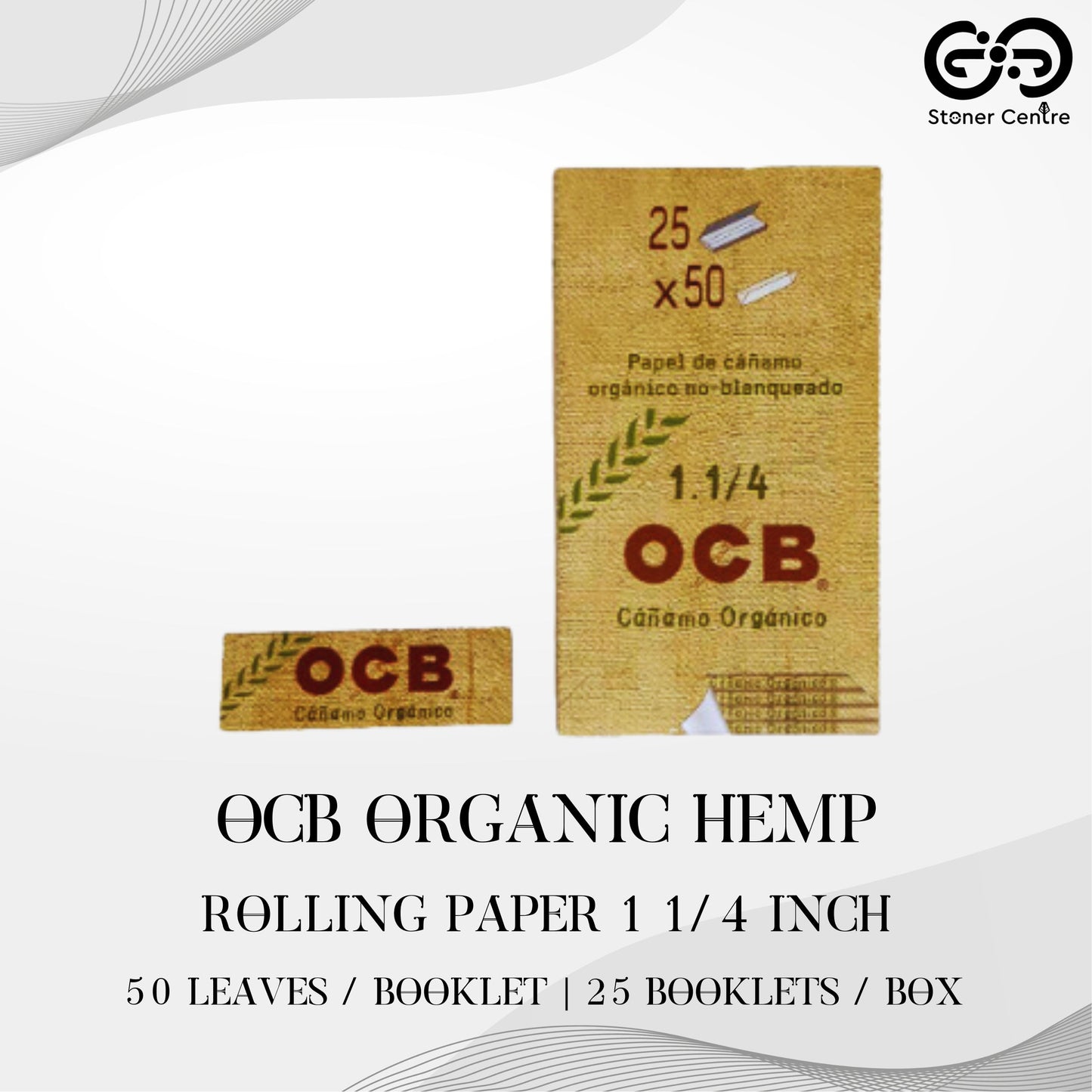 ROLLING PAPER | OCB ORGANIC HEMP 1 1/4 INCH ROLLING PAPER