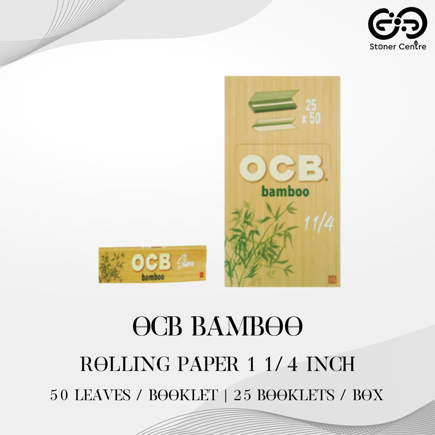 ROLLING PAPER | OCB BAMBOO 1 1/4 INCH ROLLING PAPER