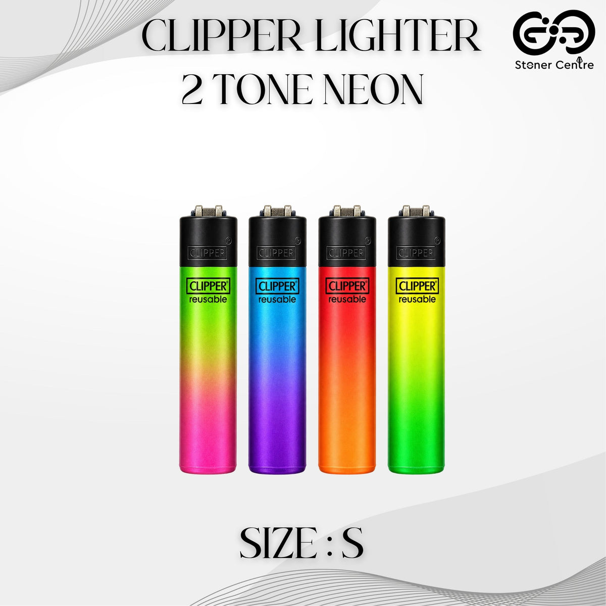 LIGHTER | CLIPPER LIGHTER 2 TONE NEON