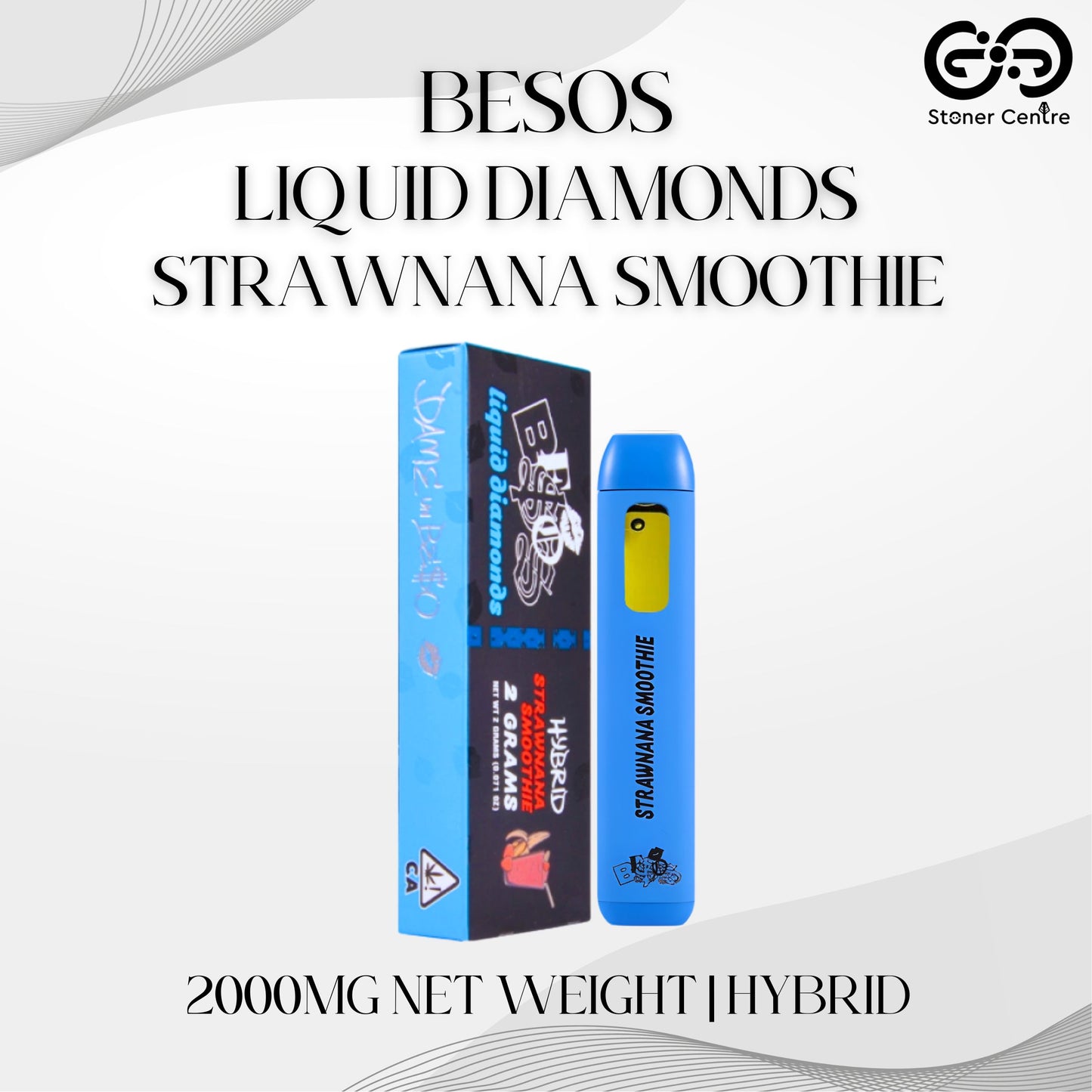 BESOS - LIQUID DIAMONDS 2.0ML | STRAWNANA SMOOTHIE : HYBRID