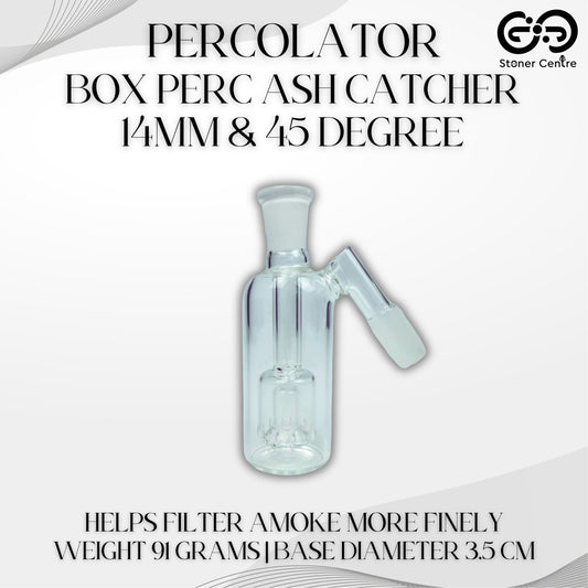 PERCULATOR | PERCOLATOR BOX PERC ASH CATCHER 14MM & 45 DEGREE