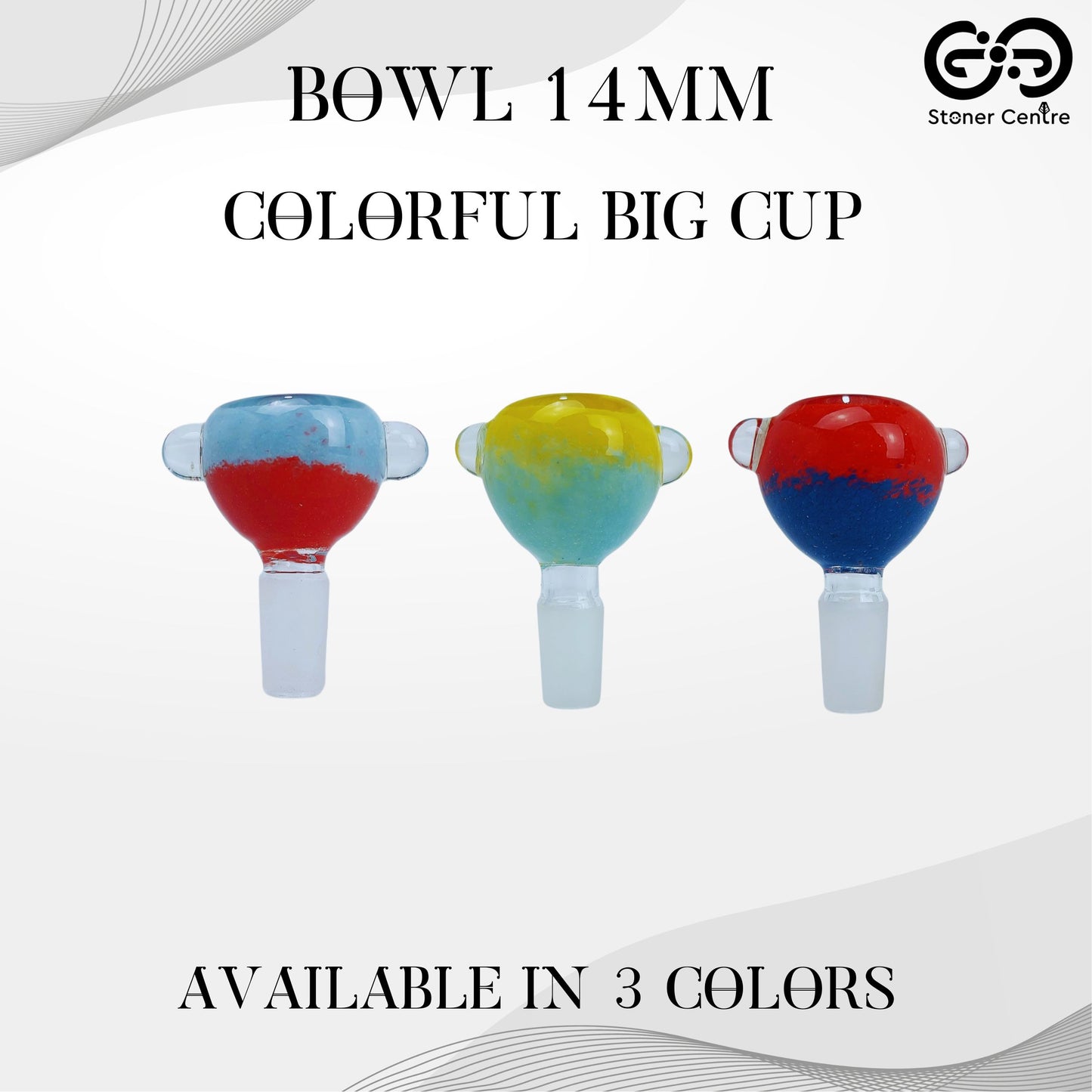 GLASS BOWL | COLORFUL BIG CUP BOWL 14MM