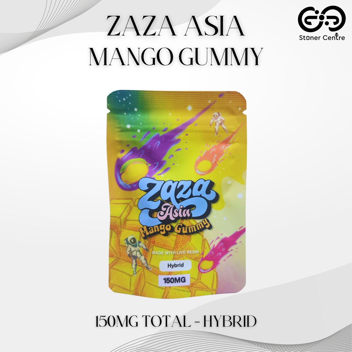 JELLY ZAZA ASIA | MANGO GUMMY 150MG EDIBLES GUMMY INFUSED THC SNACK