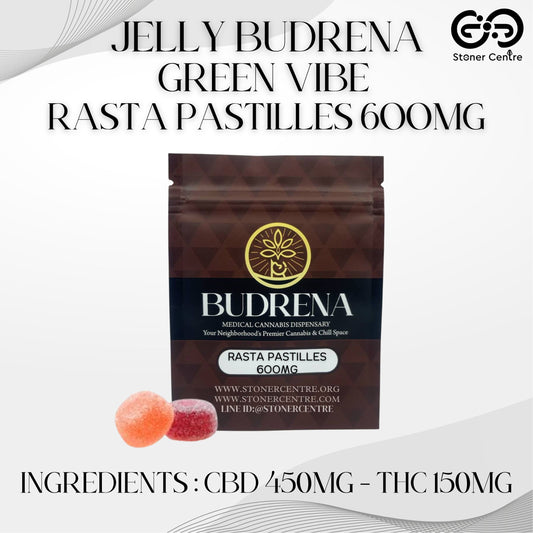 JELLY BUDRENA GREEN VIBE | RASTA PASTILLES 600MG