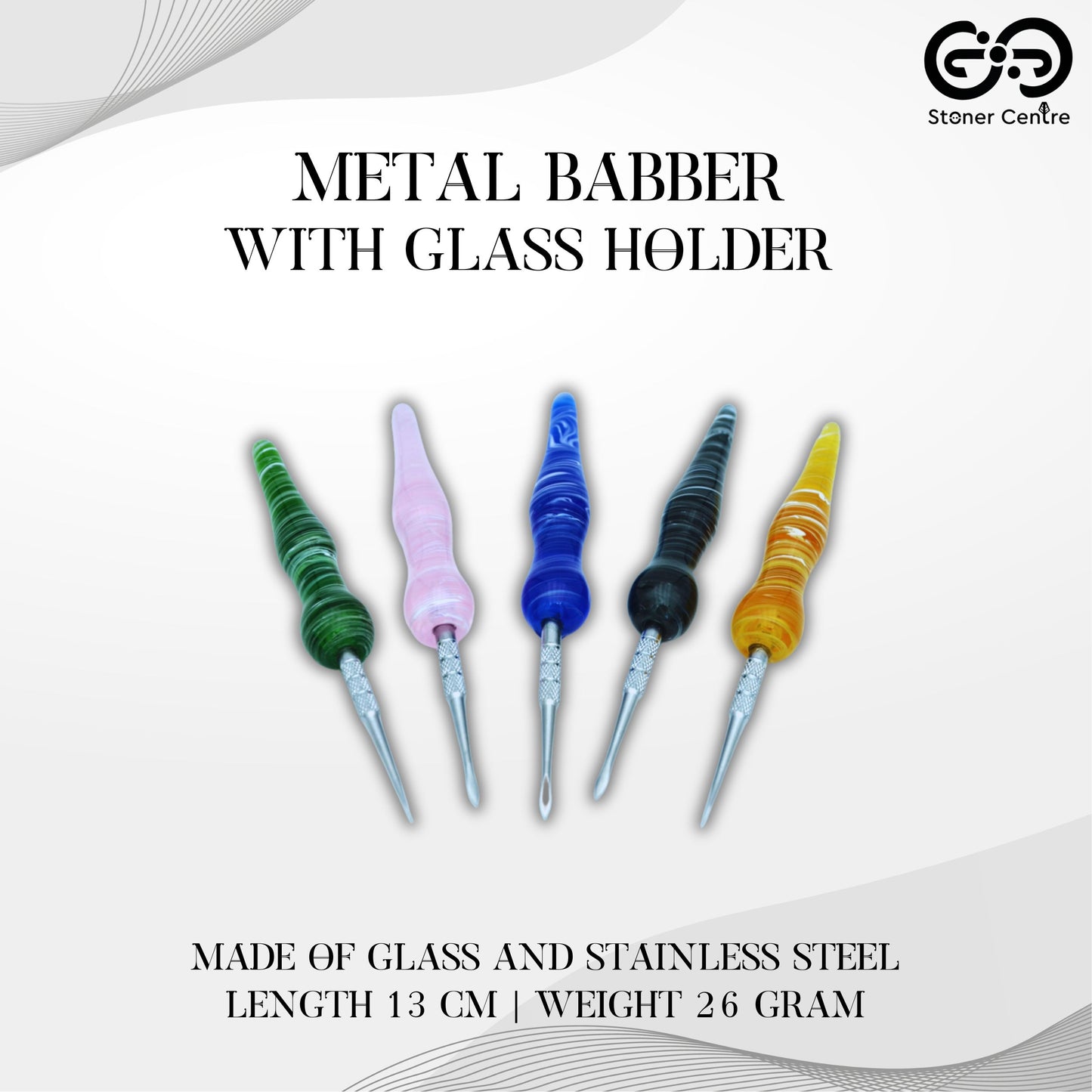 DABBER | METAL DABBER WITH GLASS HOLDER