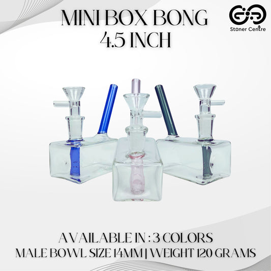 GLASS BONG | MINI BOX BONG 4.5 INCH