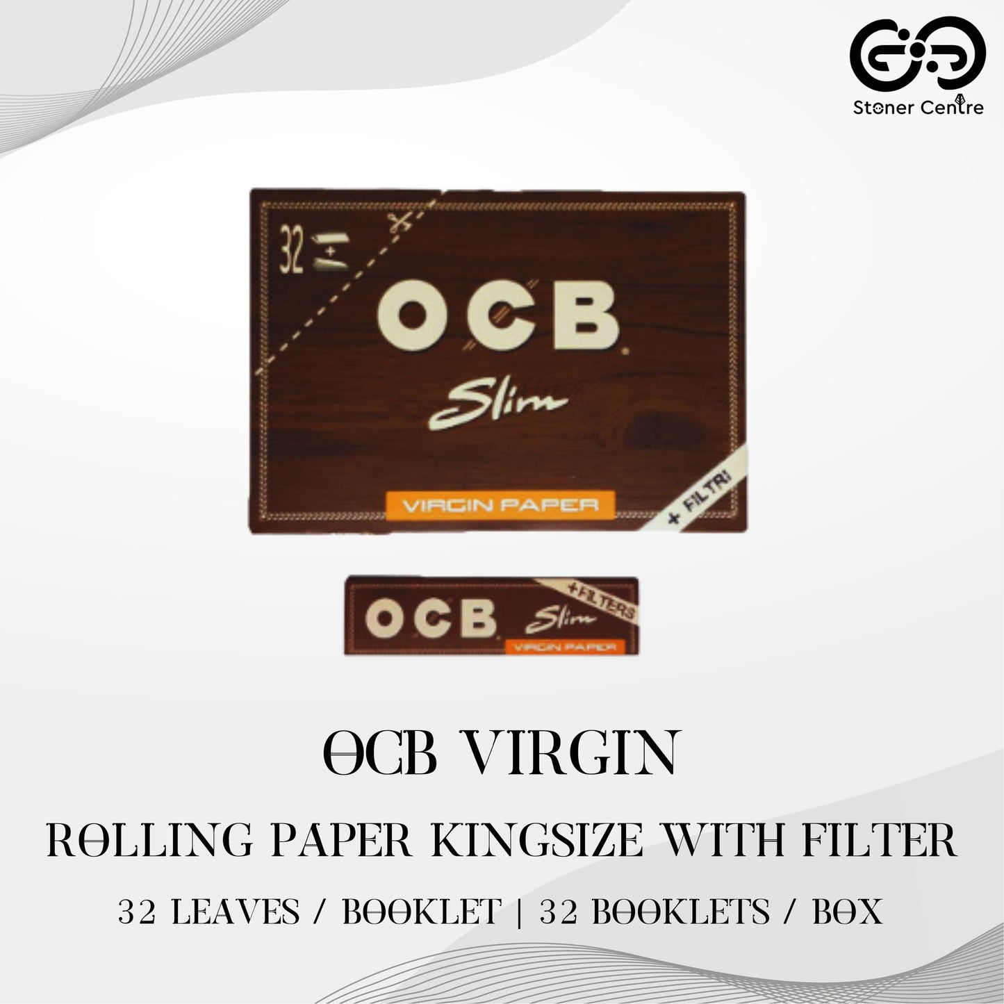 ROLLING PAPER | OCB VIRGIN KINGSIZE WITH FILER ROLLING PAPER