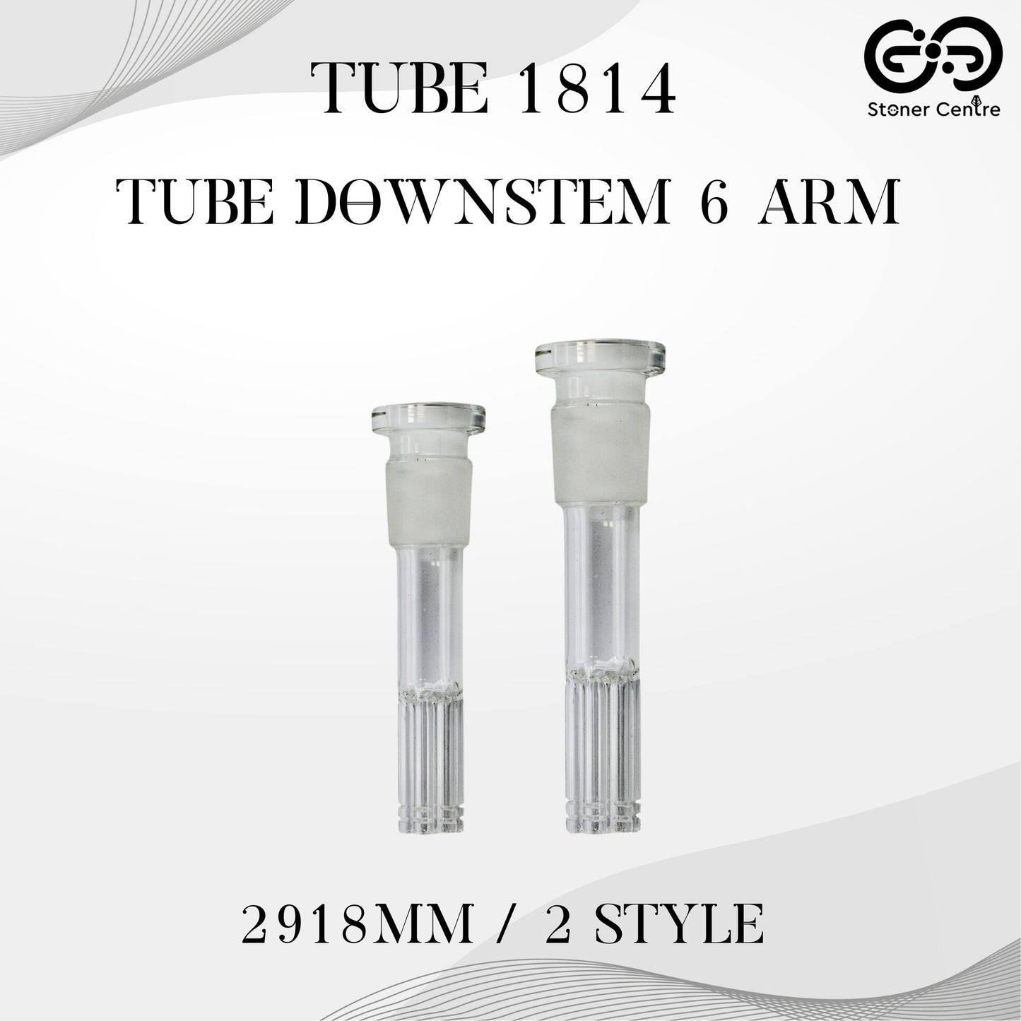 GLASS TUBE | TUBE DOWNSTEM 6 ARM 2918MM