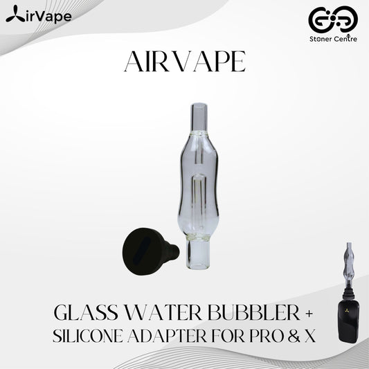 AIRVAPE | GLASS WATER BUBBLER + SILICONE ADAPTER FOR PRO & X