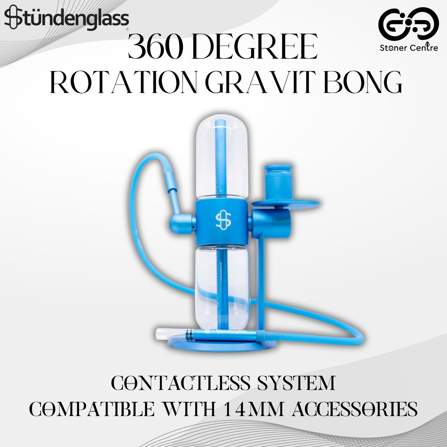 GLASS BONG | STUNDEN GLASS GRAVITY BLUE