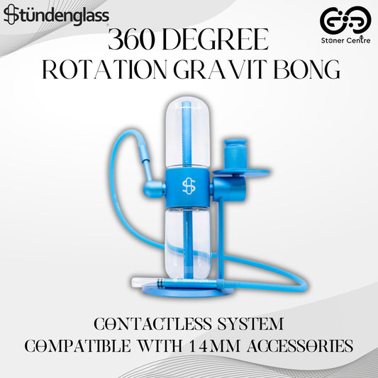 GLASS BONG | STUNDEN GLASS GRAVITY BLUE