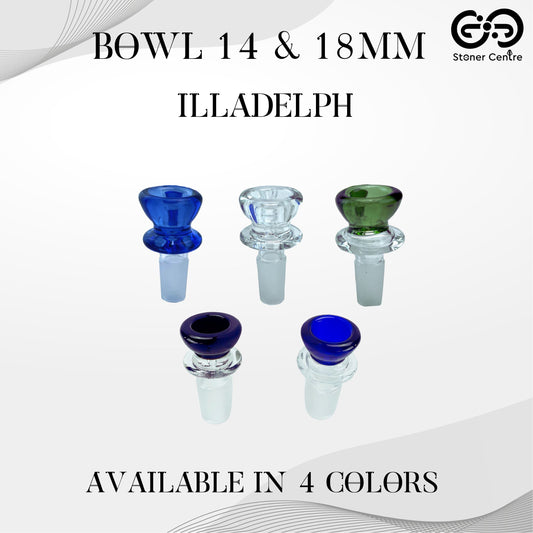 GLASS BOWL | ILLADELPH BOWL 14 &amp; 18MM