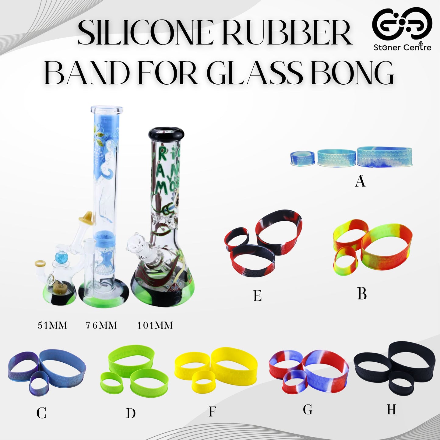 SILICONE RUBBER BAND FOR GLASS BONG