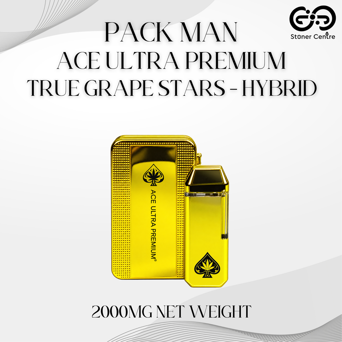 PACK MAN ACE ULTRA PREMIUM 2.0ML | TRUE GRAPE STARS - HYBRID